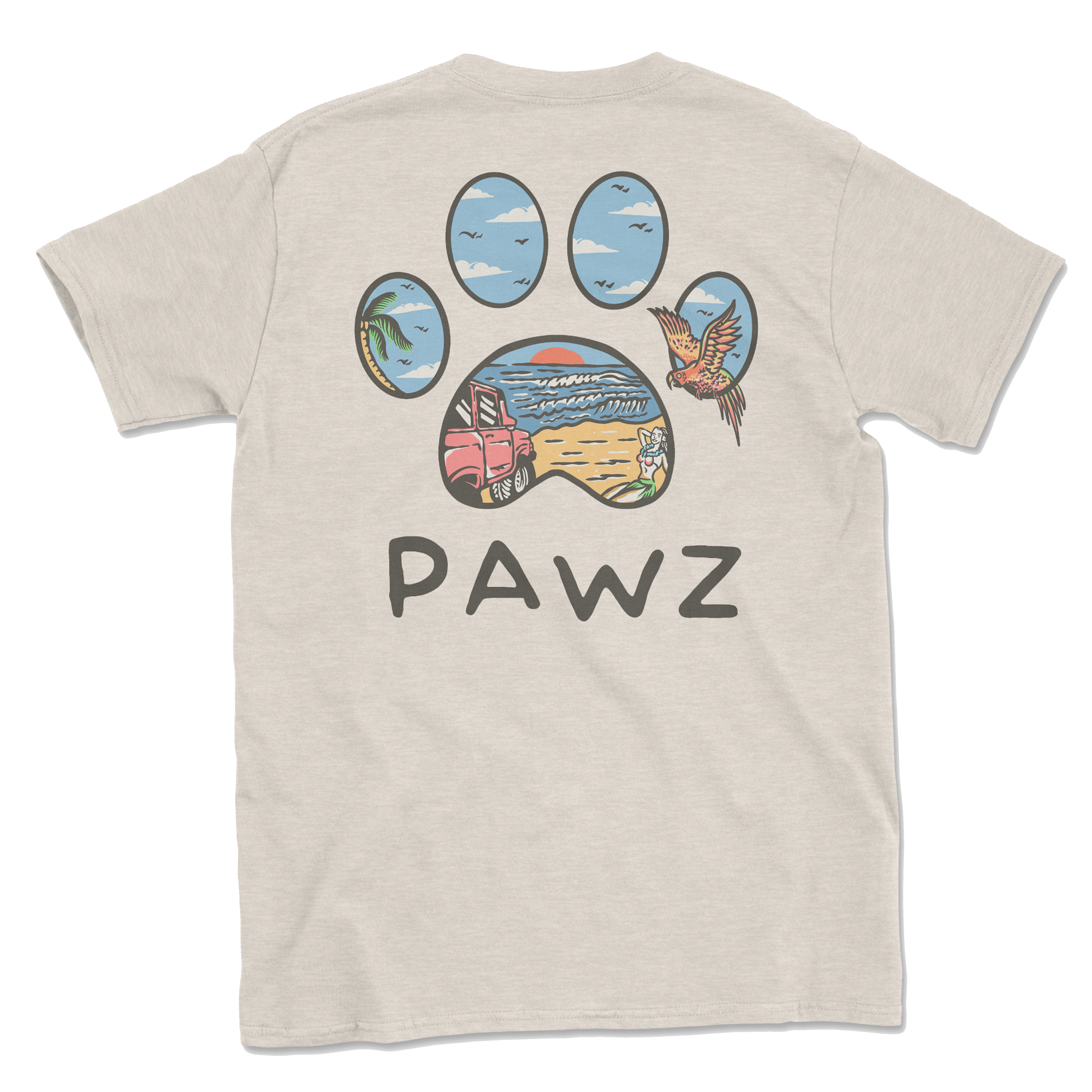 Beach Truck (Adult Short Sleeve T-Shirt)