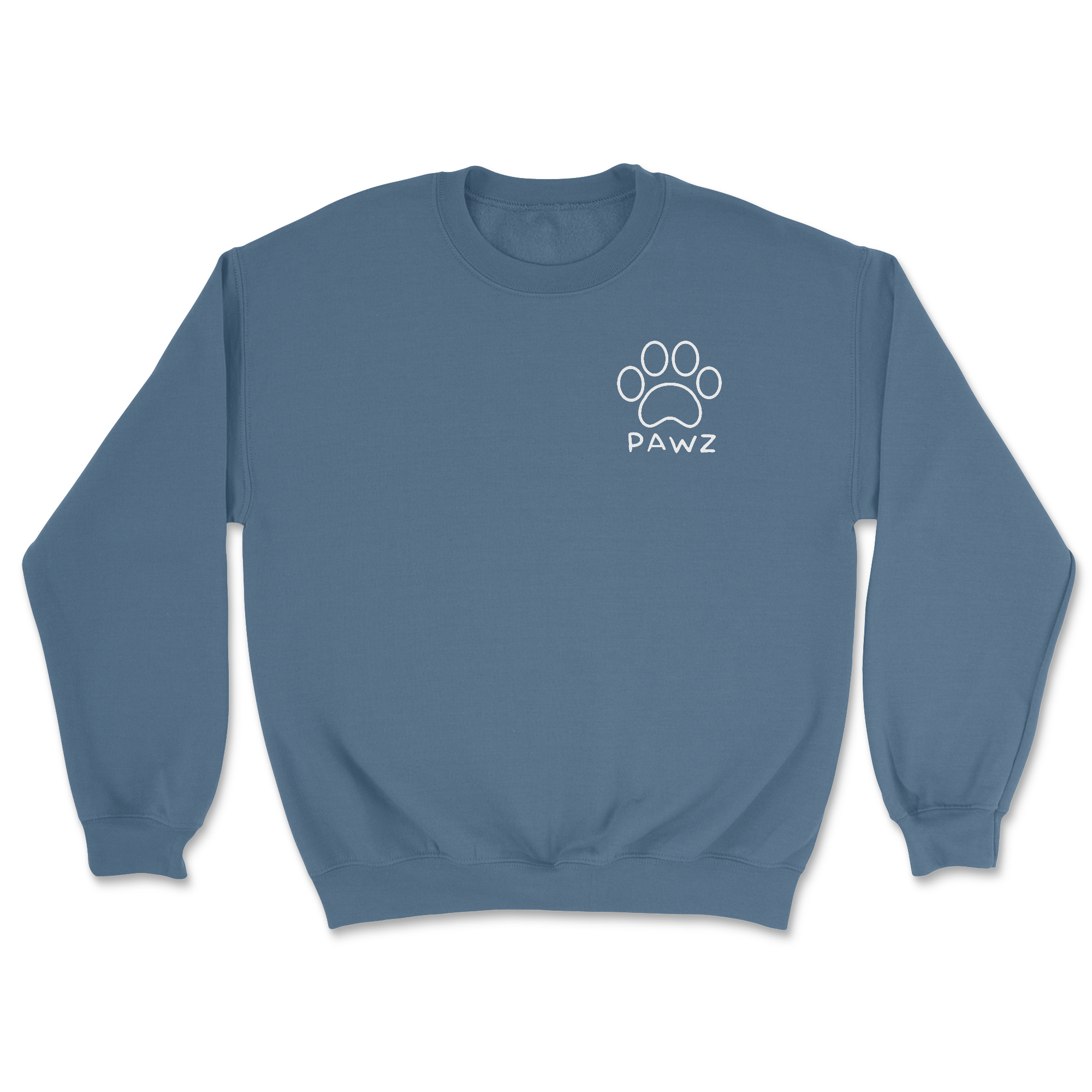 Blue Tie Dye Paw (Adult Crewneck)