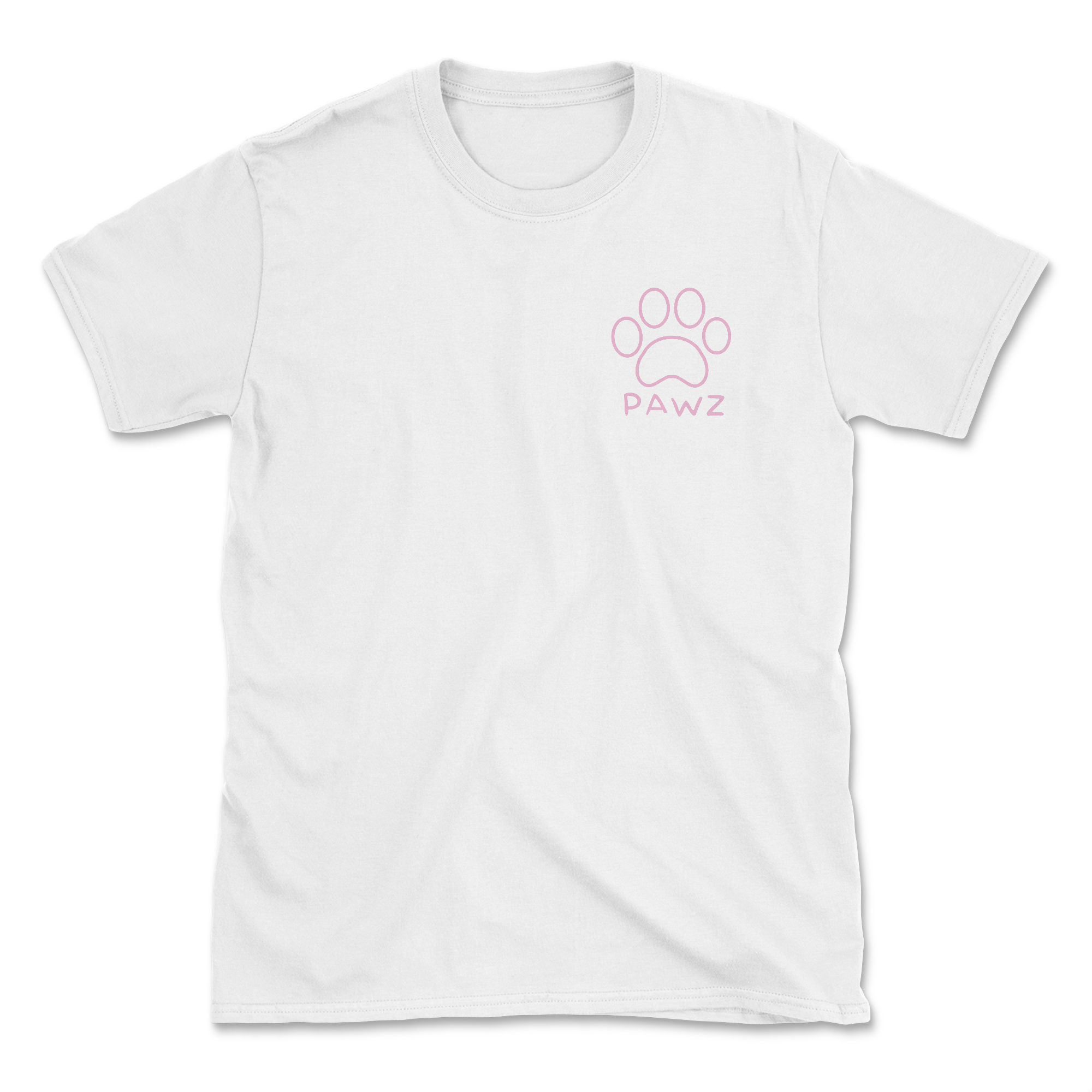 Lunar Pawz - White (Adult Short Sleeve T-Shirt)