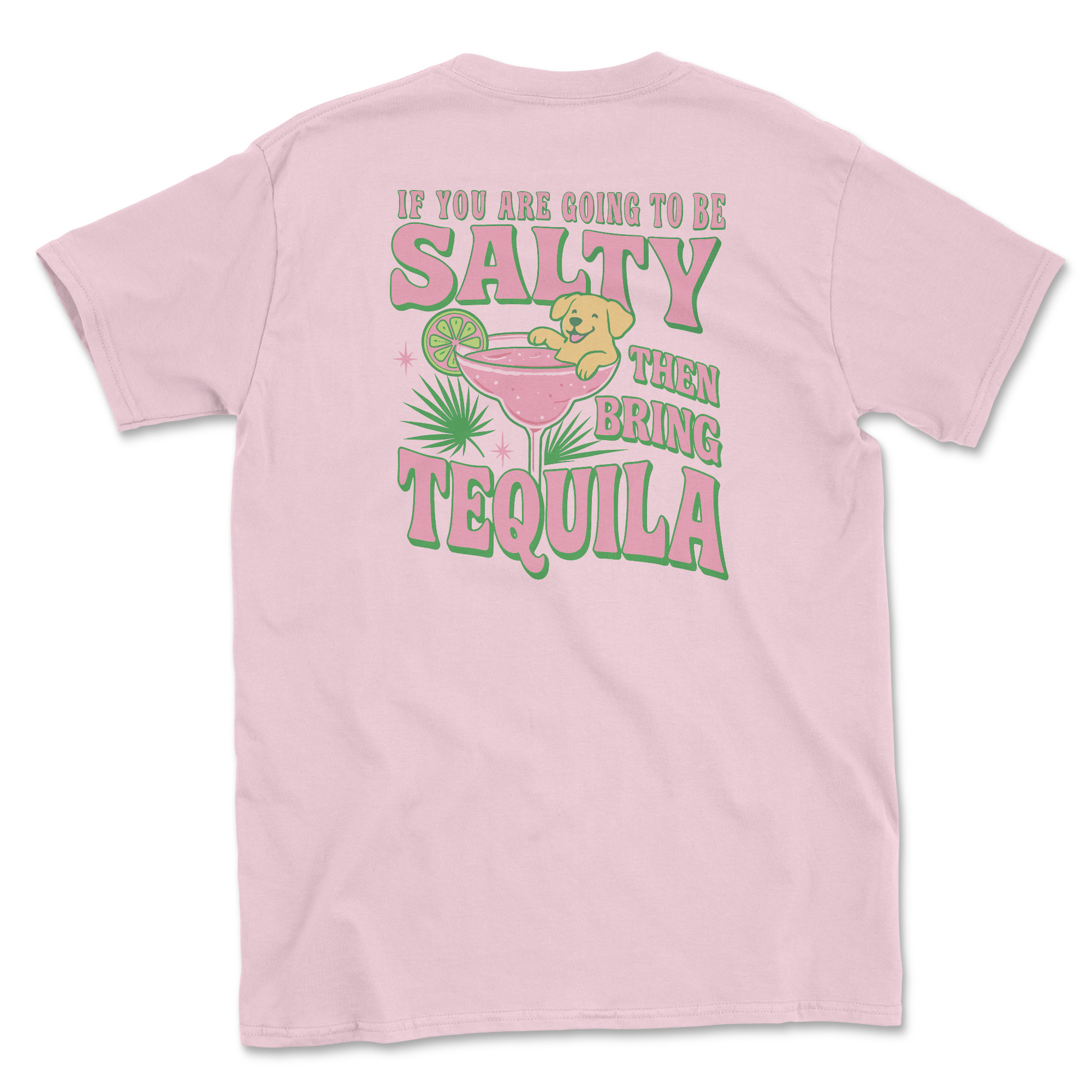 Salty Pawz - Light Pink (Adult Short Sleeve T-Shirt)