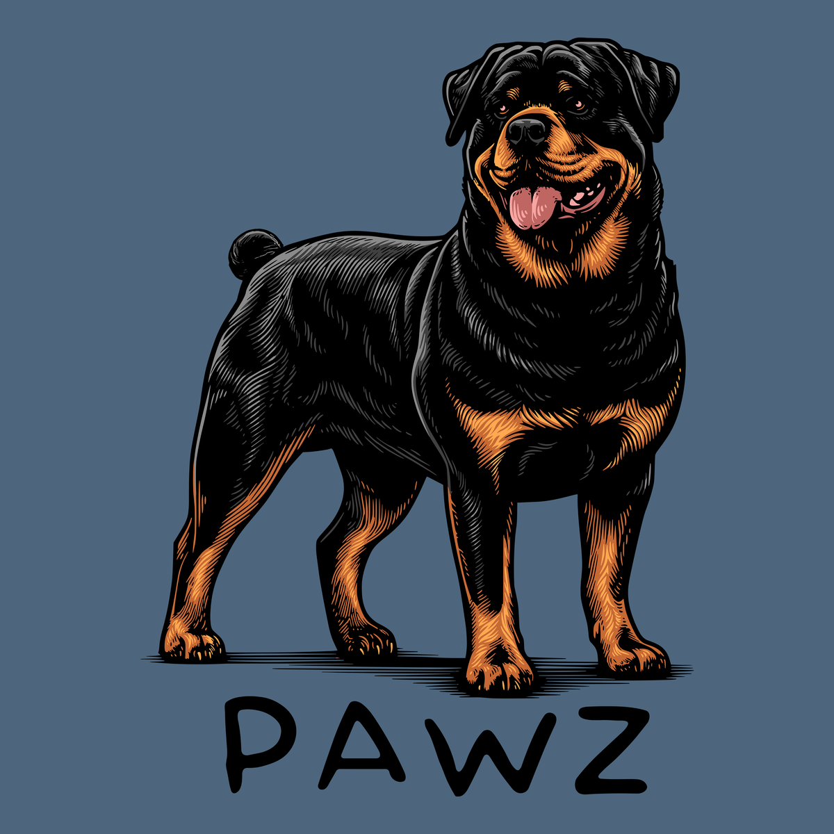 Rottweiler Nub (Adult Short Sleeve T-Shirt)