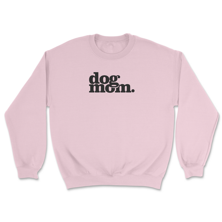 Dog Mom - Light Pink (Adult Crewneck)