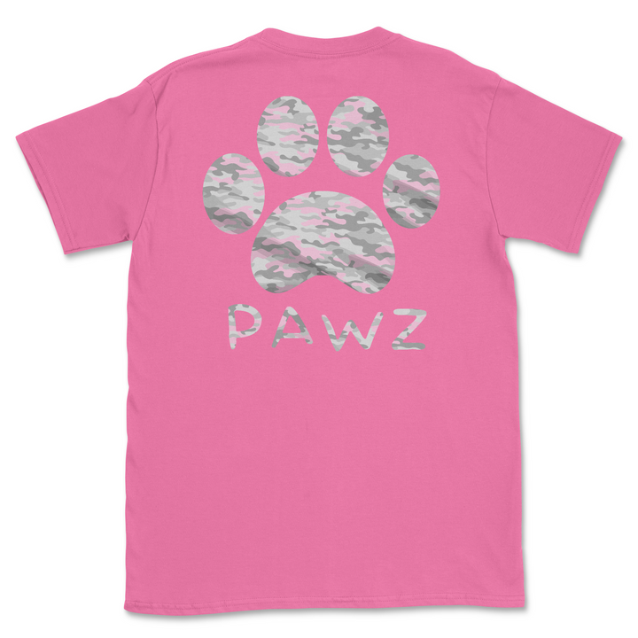 Pink & Grey Camo (Adult Short Sleeve T-Shirt)