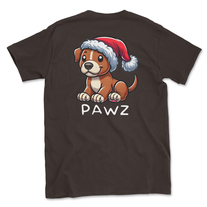 Brown Staffy Christmas (Adult Short Sleeve T-Shirt)