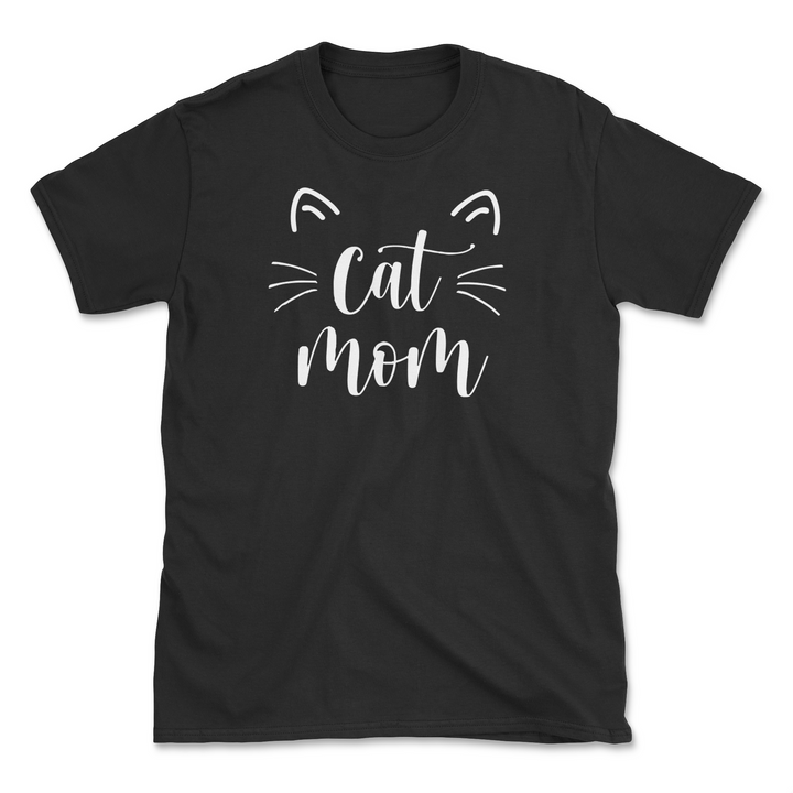 Whiskers & Ears - Black (Adult Short Sleeve T-Shirt)