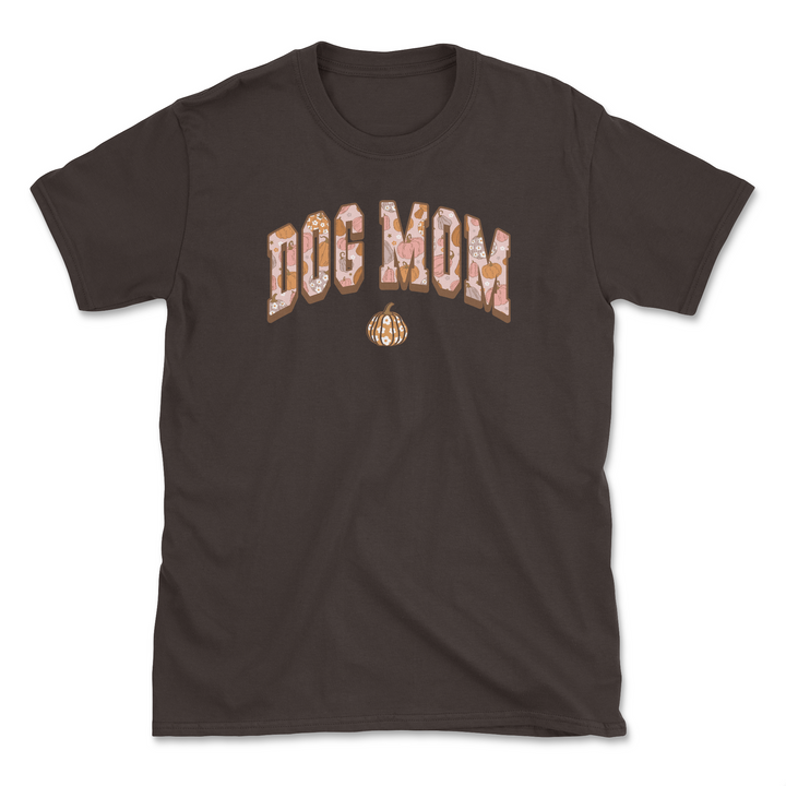 Pumpkin Dog Mom (Adult Short Sleeve T-Shirt)