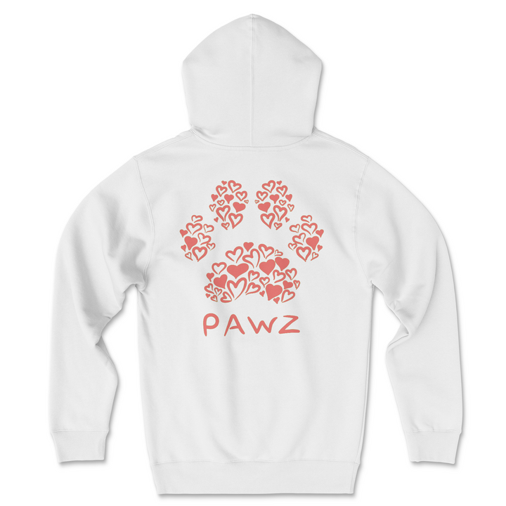 Paw Prints of Love (Adult Hoodie)