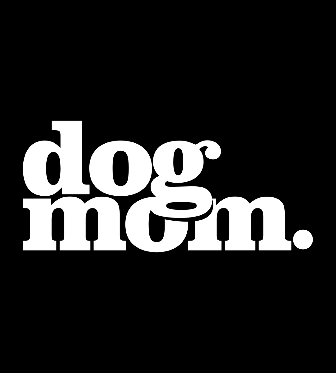 Dog Mom - Black (Adult Short Sleeve T-Shirt)