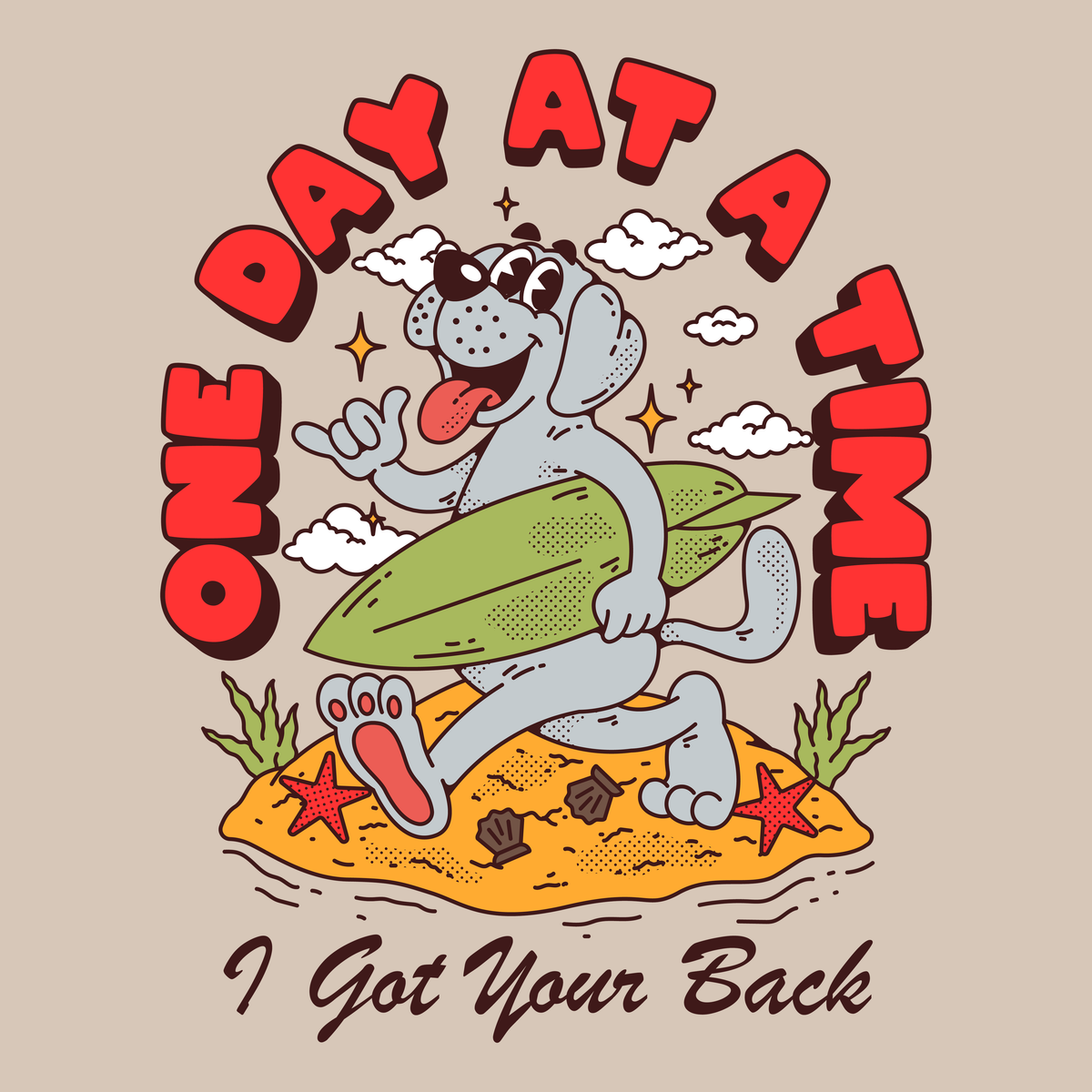 One Day At A Time (Adult Hoodie)