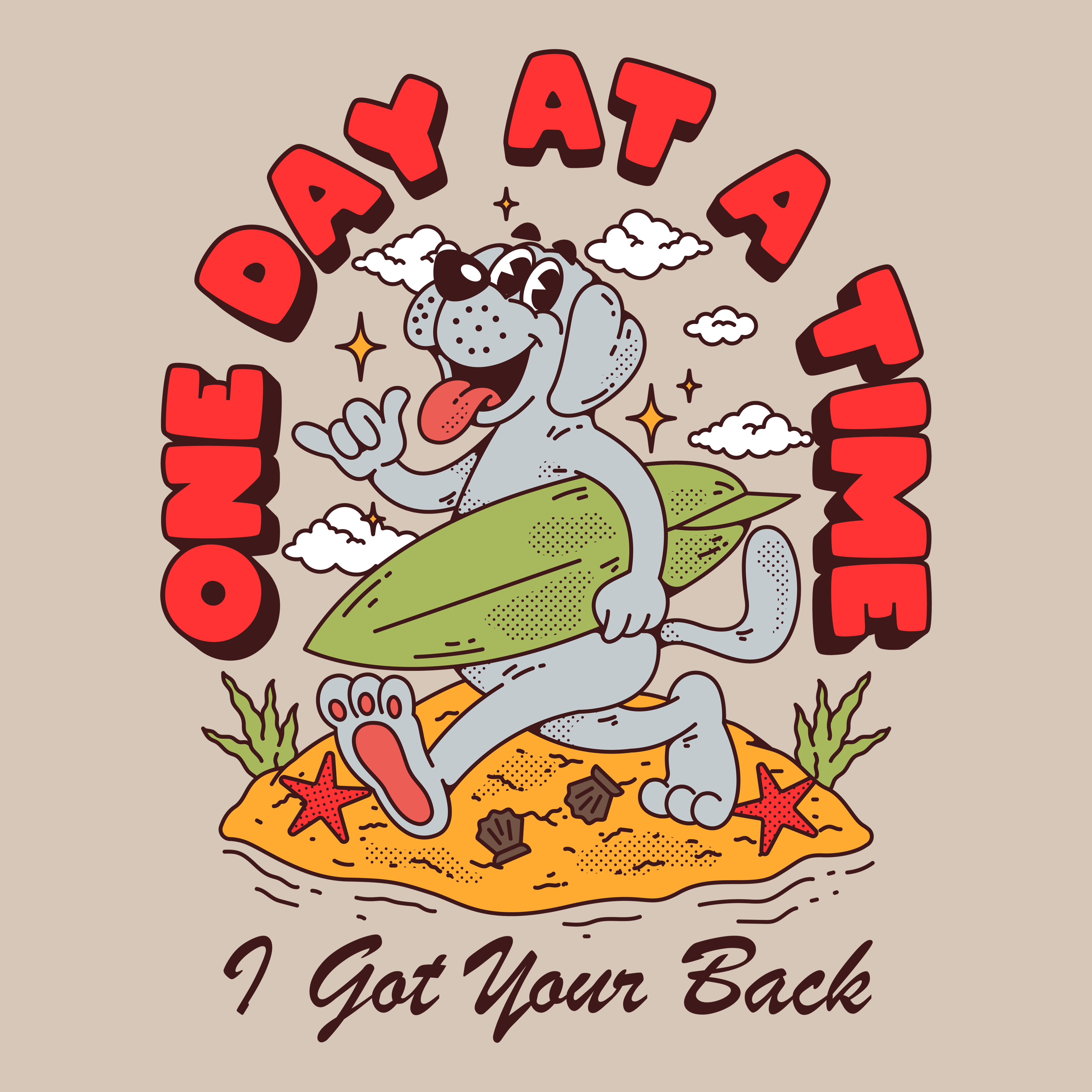 One Day At A Time (Adult Hoodie)