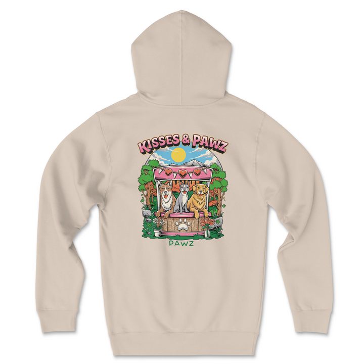 Kisses & Pawz (Adult Hoodie)