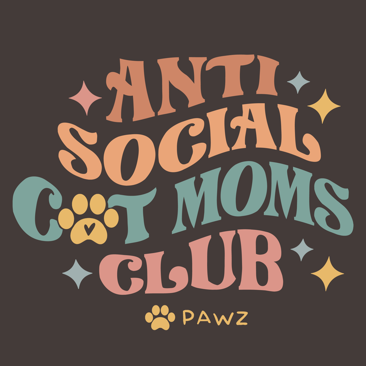 Anti Social Cat Mom (Adult Short Sleeve T-Shirt)