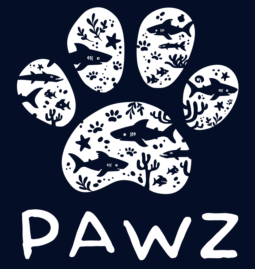 Shark Pawz (Adult Long Sleeve)